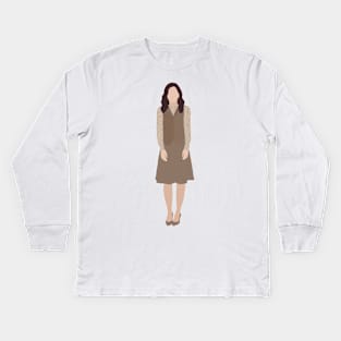 the good place neutral janet illustration Kids Long Sleeve T-Shirt